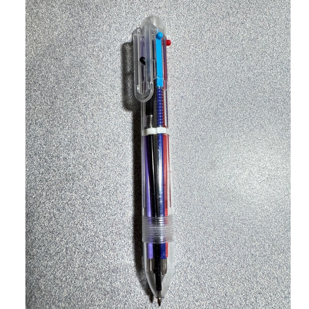 6 Color Retractable Ballpoint Pen Multi Color Writing Tool‎ for School Office